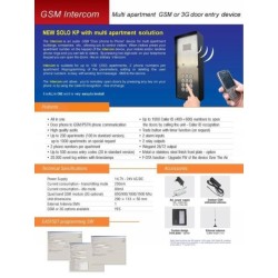 Domofon GSM metalowy dla 200 abonentów