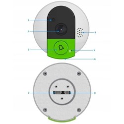 Wideodomofon wizjer elektroniczny V1