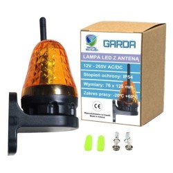 Lampa LED z anteną